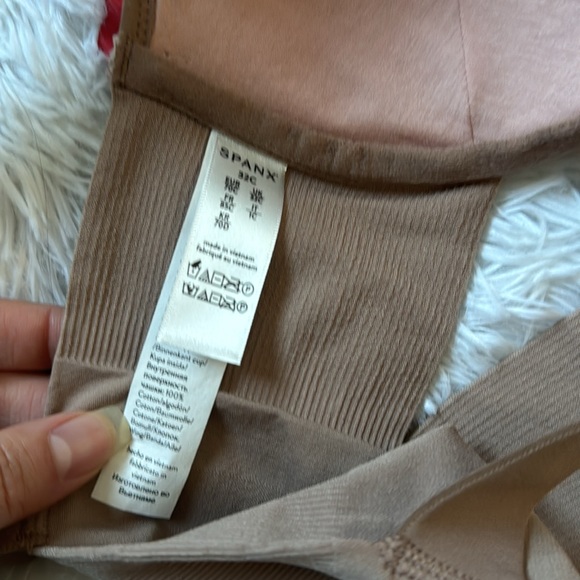 Spanx Bra-llelujah Illusion Lace Full Coverage Size 32C Brallelujah Beige - Picture 9 of 12